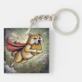 Shiba Inu Dog Sleutelhanger (Achterkant)
