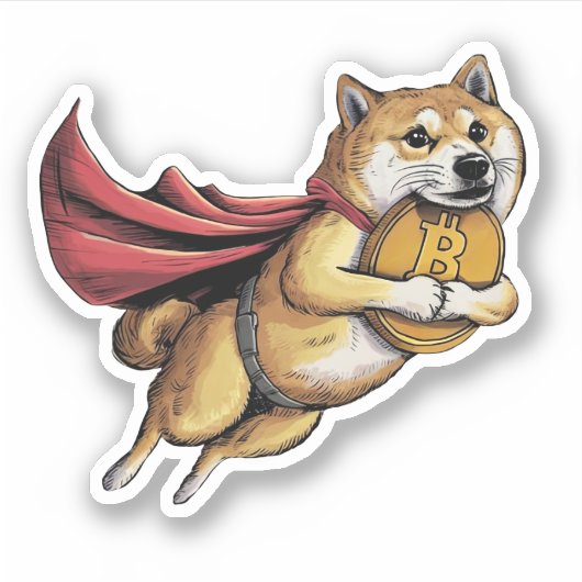 Shiba Inu Dog Sticker (Voorkant)