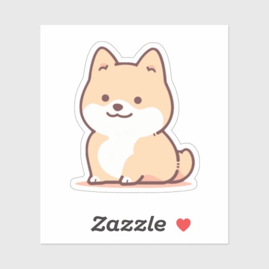 Shiba Inu Dog Sticker Kawaii (Vel)