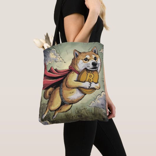 Shiba Inu Dog Tote Bag (Dichtbij)