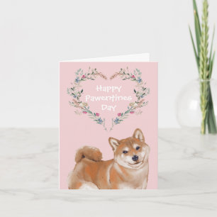 Shiba Inu Dog Valentijns Feestdagen Kaart