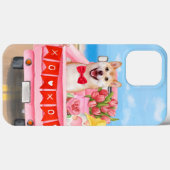 Shiba Inu Dog Valentijnsdag Truck Hearts Case-Mate iPhone Case (Achterkant (horizontaal))