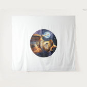 Shiba Inu Dog Wizard Wandkleed (Voorkant (horizontaal))