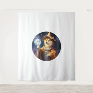 Shiba Inu Dog Wizard Wandkleed