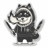 Shiba Inu Draken Slayer Sticker (Voorkant)