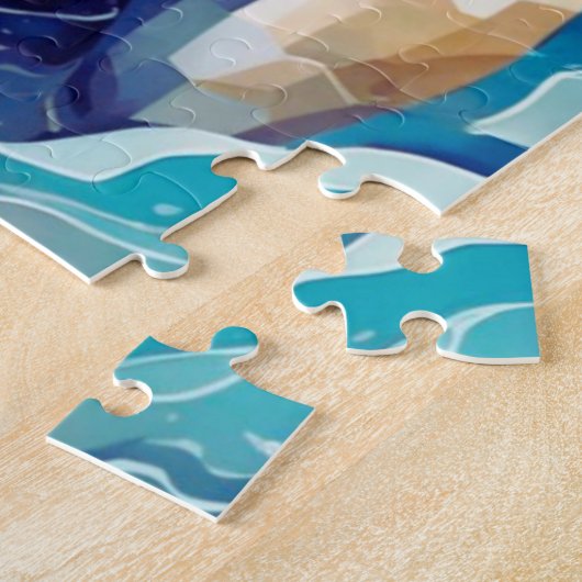 Shiba Inu en het Zee l 柴犬と海 Legpuzzel (Zijkant)