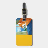 Shiba Inu en Mt Fuji bagagelabel (Voorkant verticaal)