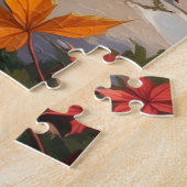 Shiba Inu Esdoorntuin Kunst Legpuzzel (Zijkant)