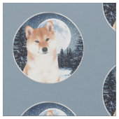 Shiba Inu Fabric Stof (Close Up)