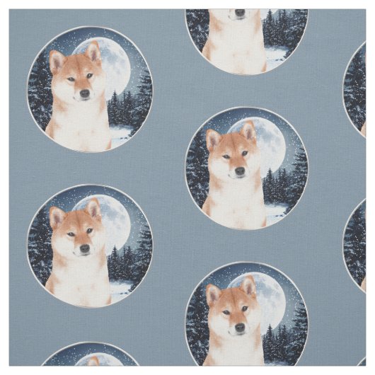 Shiba Inu Fabric Stof (Swatch)