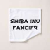 shiba inu fancier bad handdoek (Wasdoekje)