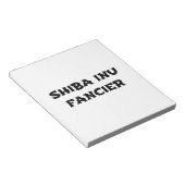 shiba inu fancier notitieblok (Schuin)