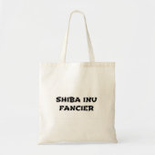 shiba inu fancier tote bag (Voorkant)