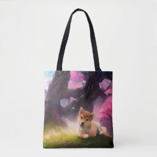 Shiba Inu Fantasy Anime Tote Bag