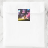 Shiba Inu Fantasy Anime Vierkante Sticker (Tas)
