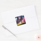 Shiba Inu Fantasy Anime Vierkante Sticker (Envelop)