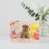 Shiba Inu Feest Feestdagenkaart (Staand voorkant)