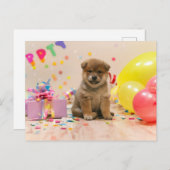 Shiba Inu Feest Feestdagenkaart (Voorkant / Achterkant)