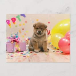 Shiba Inu Feest Feestdagenkaart