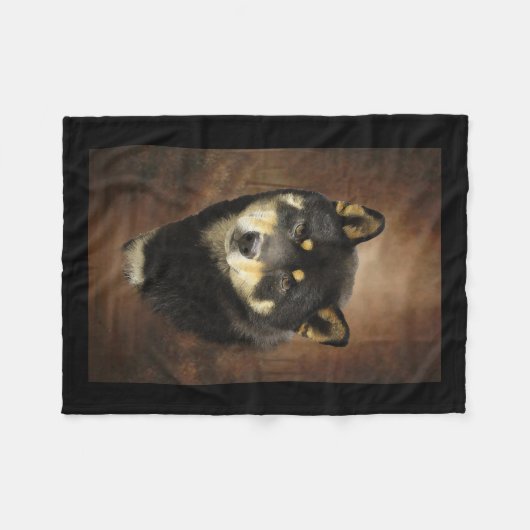 Shiba Inu Fleece Blanket (Voorkant (Horizontaal))