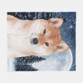 Shiba Inu Fleece Blanket Deken (Voorkant (Horizontaal))