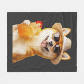 Shiba Inu Fleece Deken (Voorkant (Horizontaal))