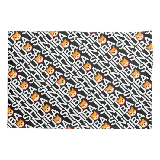 Shiba Inu Full Logo Pillow Hoesje Kussensloop (Achterkant)