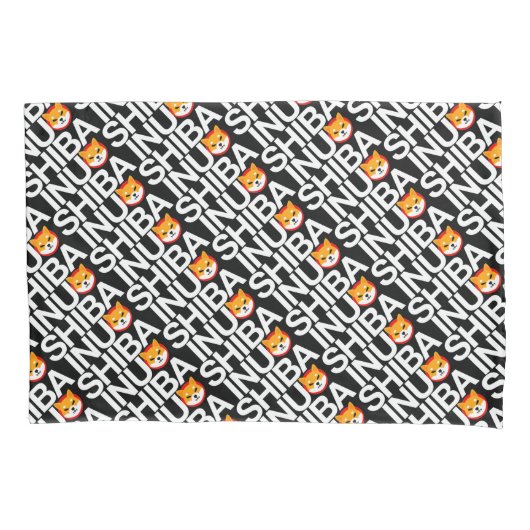 Shiba Inu Full Logo Pillow Hoesje Kussensloop (Voorkant)