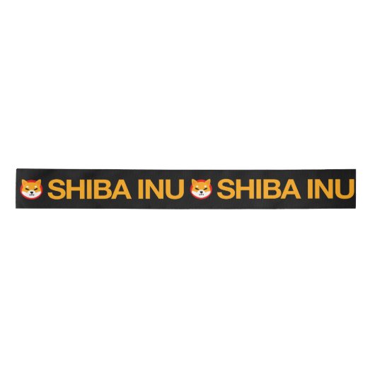 Shiba Inu Full Logo Ribbon Satin Ribbon Satijnen Lint (Voorkant)