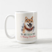 Shiba Inu Funny Dog Pun Christmas Coffee Mok (Links)