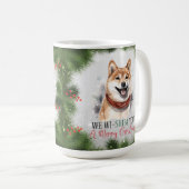 Shiba Inu Funny Dog Pun Christmas Coffee Mok (Voorkant rechts)
