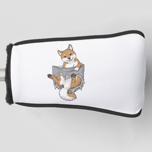 Shiba Inu Funny Shiba Inu Pocket Pocket Dog Gift Golfheadcover (Voorkant)
