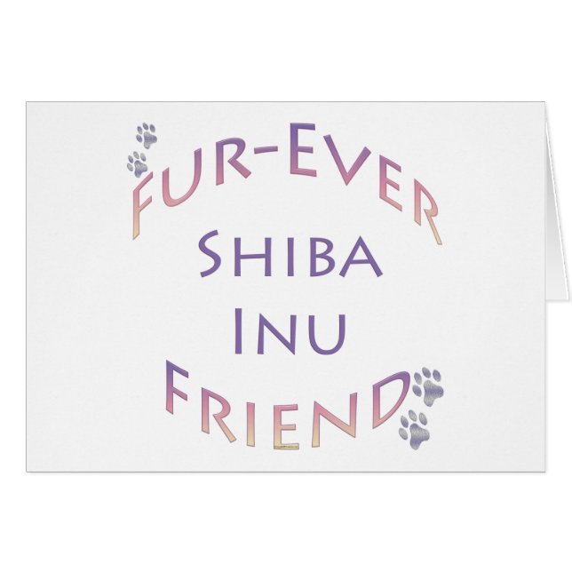 Shiba Inu Furever Vriend (Voorkant Horizontaal)