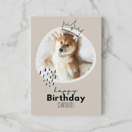 Shiba Inu Geïnspireerde Verjaardag Kaart