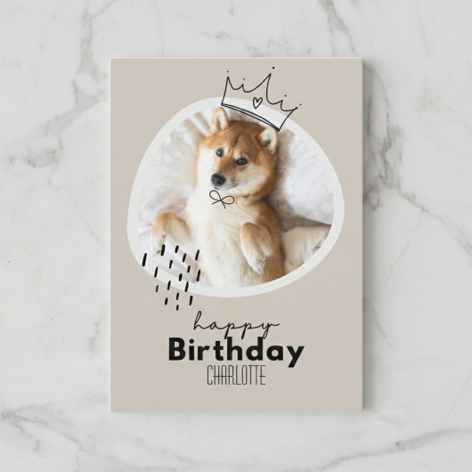 Shiba Inu Geïnspireerde Verjaardag Kaart