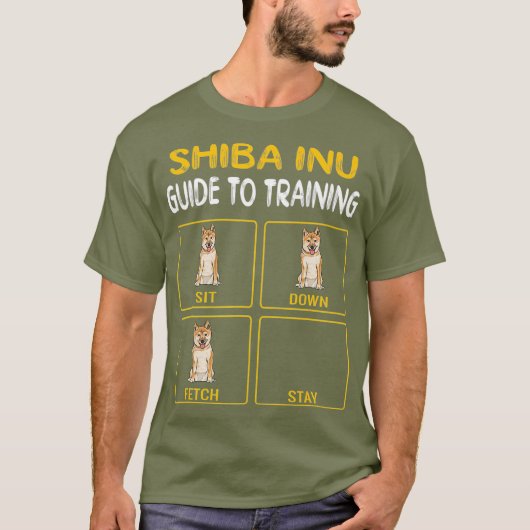 Shiba Inu gids voor het trainen van hondengehoorza T-shirt (Voorkant)