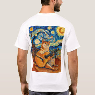 Shiba Inu Gitaarspeler Huisdier Lover T-shirt