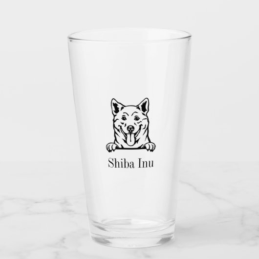 Shiba Inu glazen droogtrommel (Voorkant)