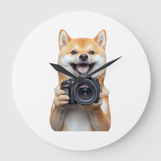 Shiba Inu Grote Klok (Voorkant)