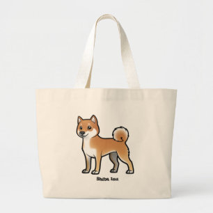 shiba inu grote tote bag