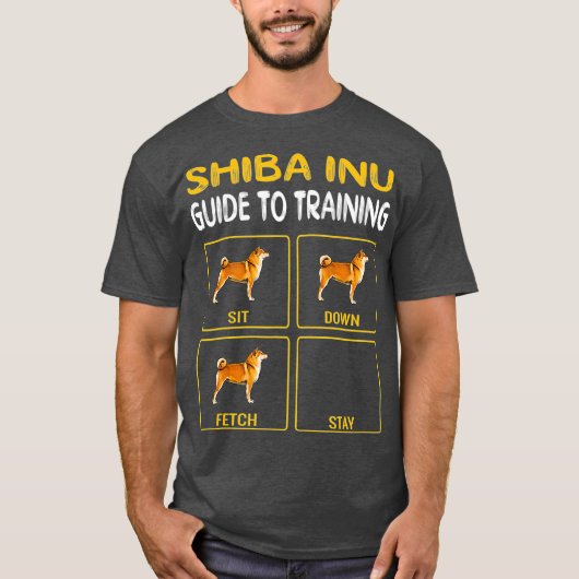 Shiba Inu Guide to training Dog Obedience T-shirt (Voorkant)