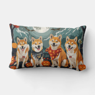 Shiba Inu Halloween Griezelig Kussen