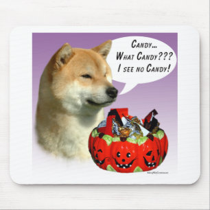 Shiba Inu Halloween Snoep Muismat