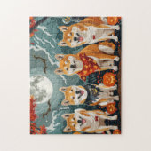 Shiba Inu Halloween Spoken Legpuzzel (Verticaal)
