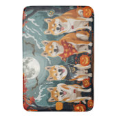 Shiba Inu Halloween Spooky Badmat (Voorkant Verticaal)
