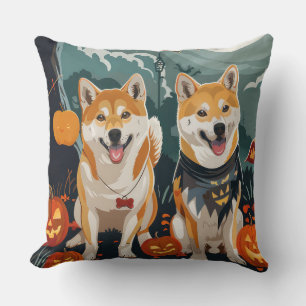 Shiba Inu Halloween Spooky Kussen