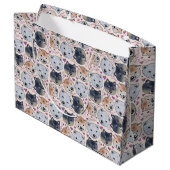 Shiba Inu Hand-Drawn Cartoon Head Groot Cadeauzakje (Achterkant Gekanteld)