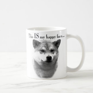 Shiba Inu Happy Face Koffiemok