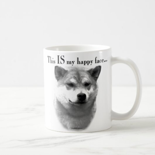 Shiba Inu Happy Face Koffiemok (Rechts)