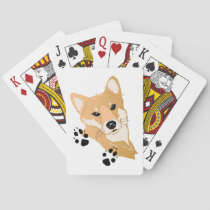 Shiba Inu Head Pokerkaarten